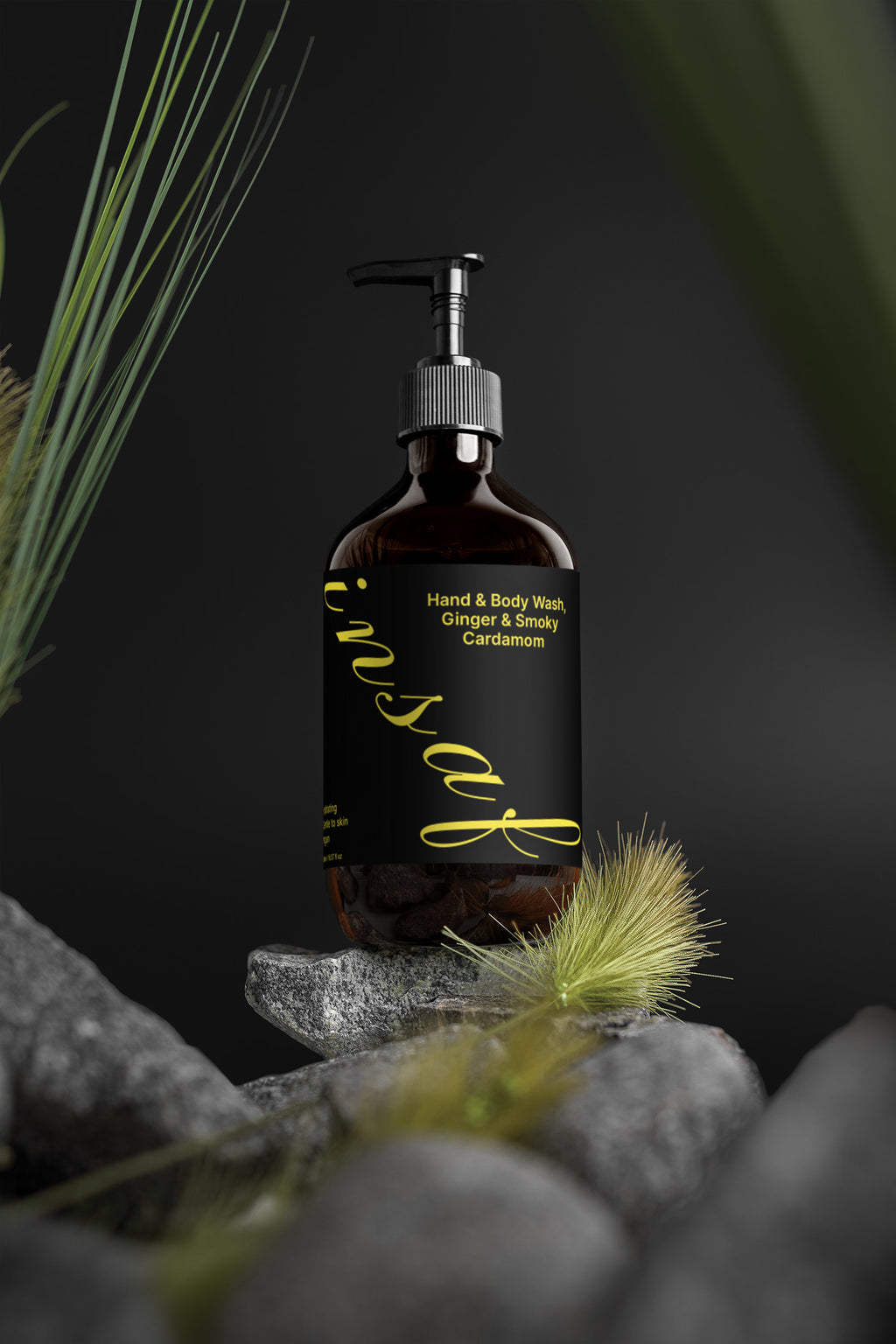 Hand & Body Wash, Ginger & Smoky Cardamom insaf