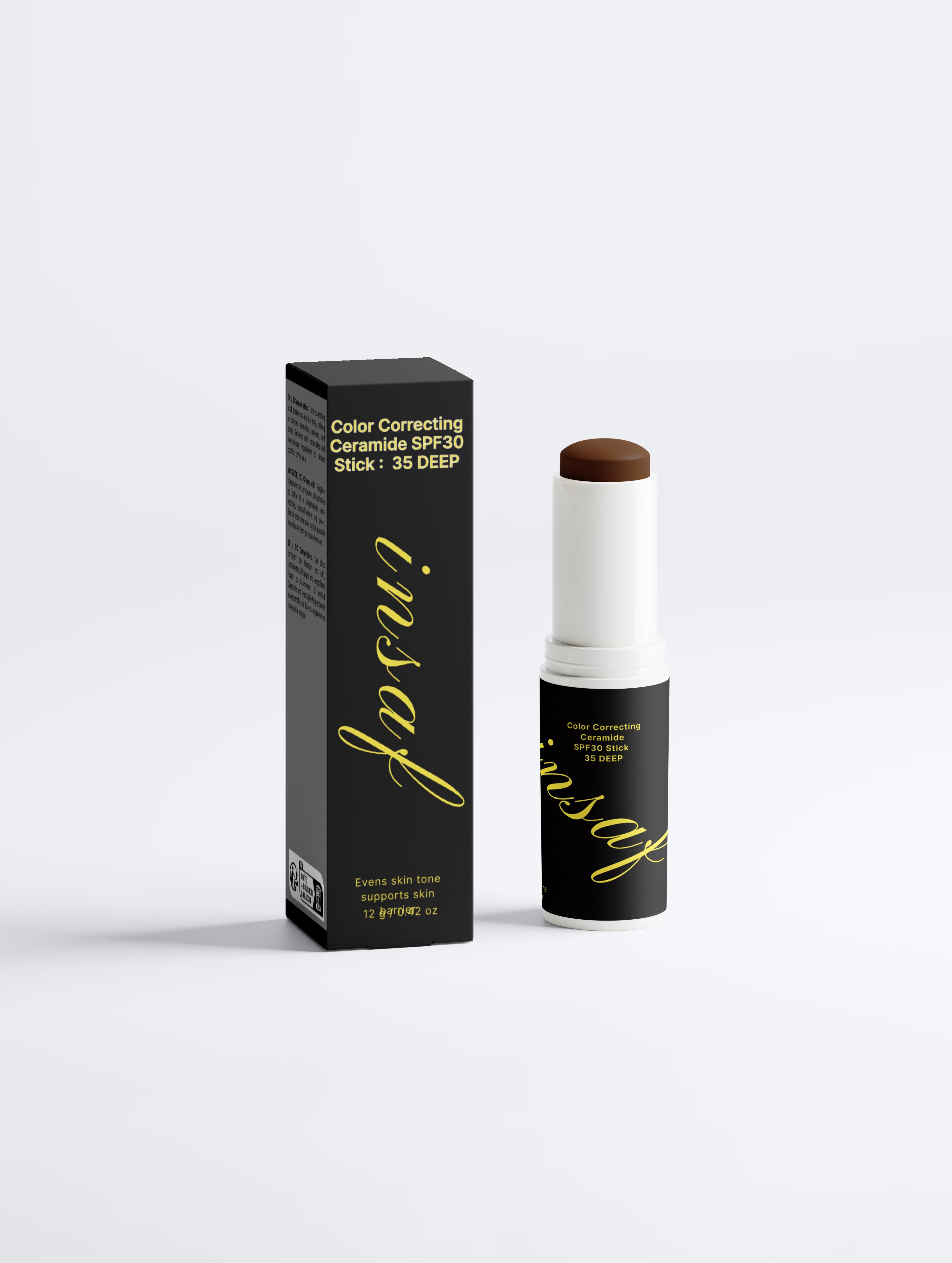 Color Correcting Ceramide SPF30 Stick :  35 DEEP insaf