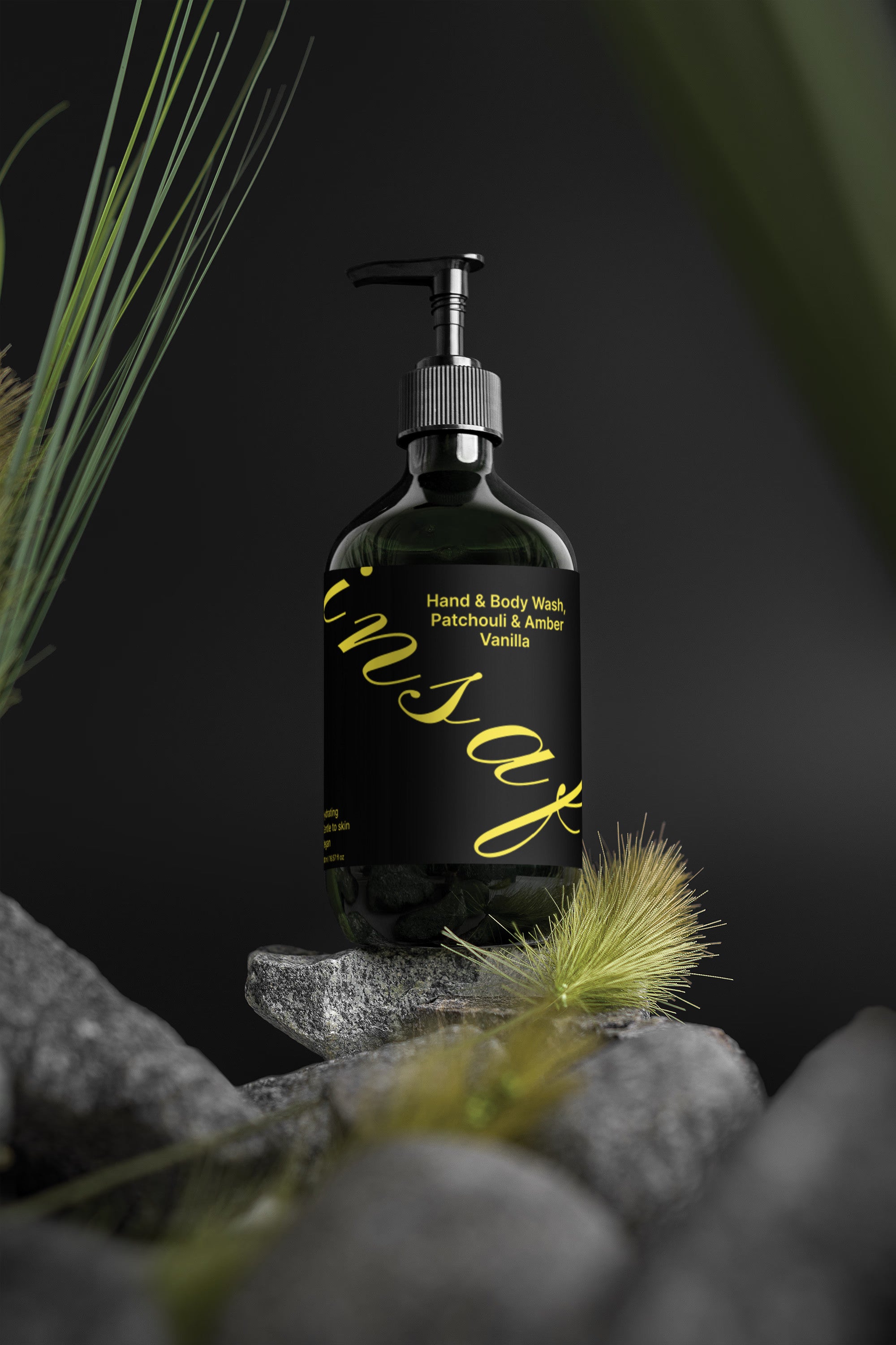 Hand & Body Wash, Patchouli & Amber Vanilla insaf