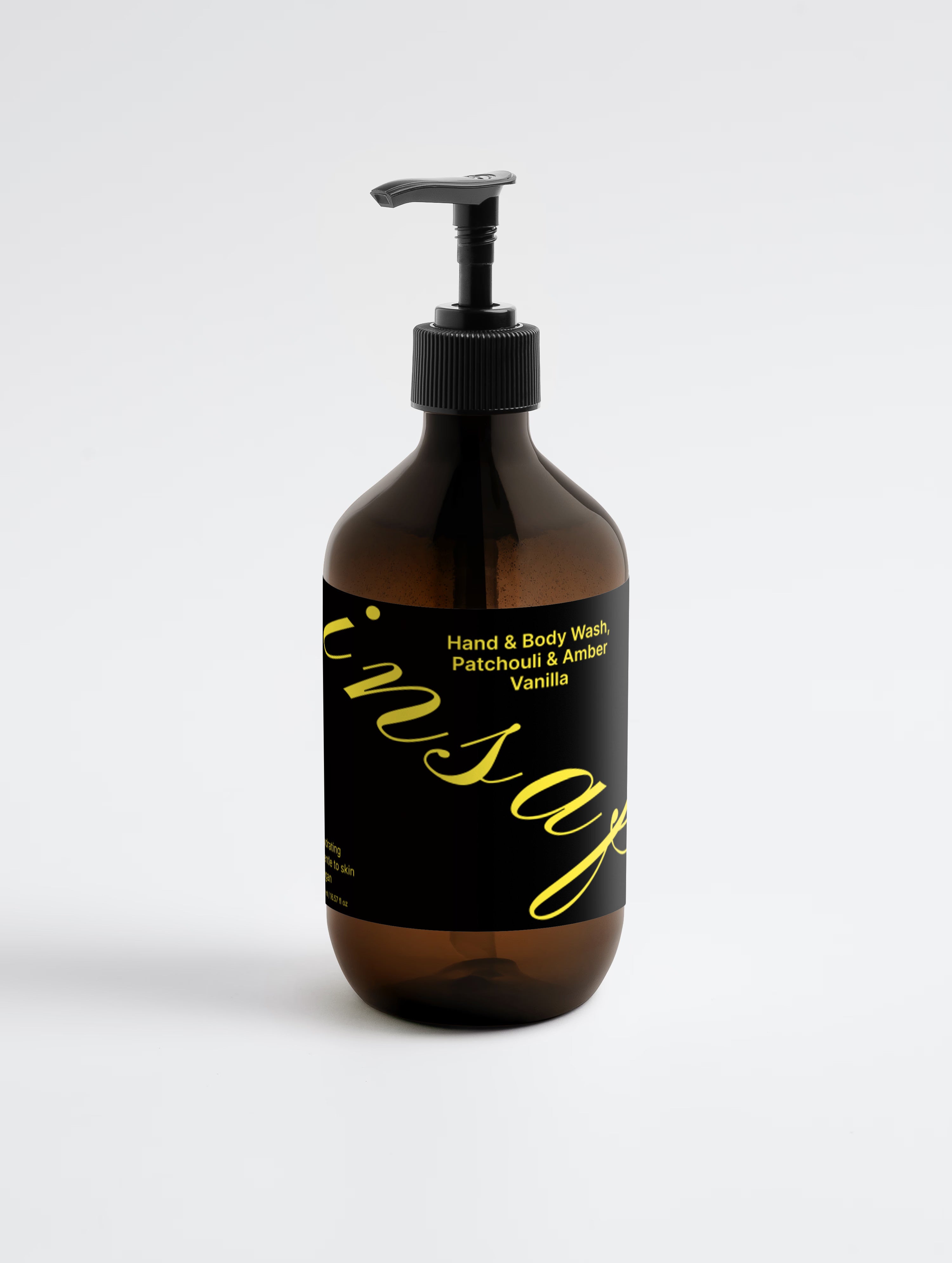 Hand & Body Wash, Patchouli & Amber Vanilla insaf